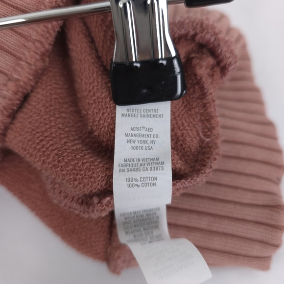 Offline by Aerie dusty pink distressed oversized size small - Picture 9 of 9